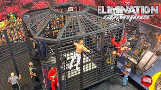 WWE ELIMINATION CHAMBER ACTION FIGURE PLAYSET REVIEW [upl. by Tiphane335]