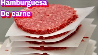 La mejor carne para hamburguesas  Como acer hamburguesas Como hacen las hamburguesas  Hamburguesa [upl. by Sallad]