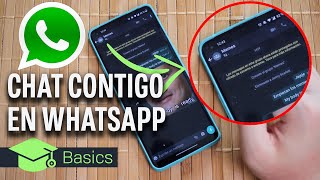 Cómo enviarte mensajes a ti mismo en WhatsApp 3 FORMAS DE HACERLO  Xataka Basics [upl. by Dugan]