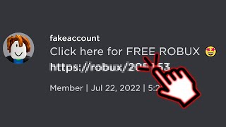 What Happens If You Click On a Scam Roblox Link [upl. by Atinnor426]