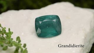 SUPER RARE amp TOP 10 RAREST GEMS GemSelects Grandidierite Video Review [upl. by Selec]