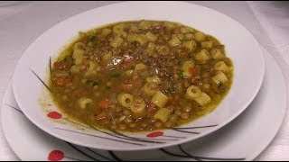 Pasta con Lenticchie Ricetta Vegana Chef Stefano Barbato [upl. by Solon404]