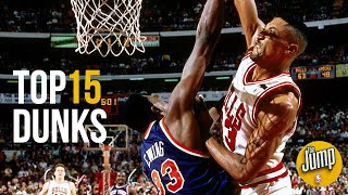 Top 15 Most Memorable NBA Dunks of AllTime  The Jump [upl. by Anayia]