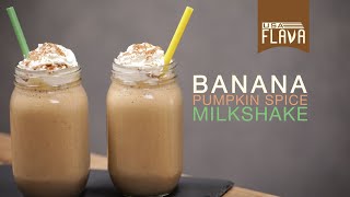 Xanthan Gum  USA Flava  How to make Banana Pumpkin Spice Milk Shake [upl. by Silvano]