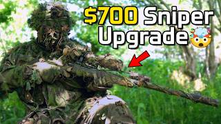 Using MAX UPGRADED Airsoft Sniper  Ghillie Gameplay [upl. by Ummersen781]