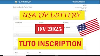 comment sinscrire à la dv loterie 2025  Tuto inscription [upl. by Cadmann]