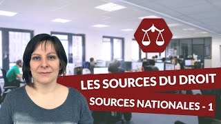 Les sources du droit  Les sources nationales 12  Droit STMG  digiSchool [upl. by Uase]