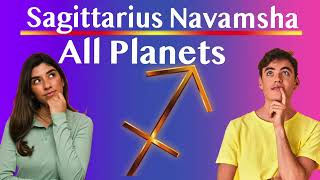 Sagittarius Natal To Navamsha All Planets [upl. by Auqinu]