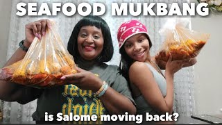 Seafood Mukbang  Updated QampA  Is Salome Emani moving back home [upl. by Heinrik]