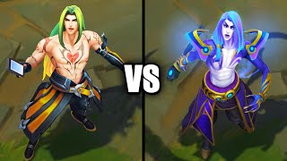 Heartsteel Kayn vs Odyssey Kayn Legendary Skins Comparison League of Legends [upl. by Hurley]