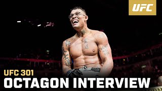 Caio Borralho Octagon Interview  UFC 301 [upl. by Enovi]