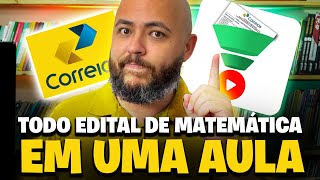 🔥AULA ESPECIAL RESUMÃO DE MATEMÁTICA CONCURSO CORREIOS 2024 [upl. by Neruat]