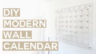 DIY MODERN WALL CALENDAR [upl. by Nalad]