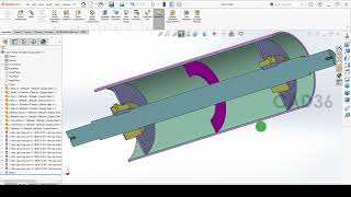 Belt Conveyor Ring and End Disc  SolidWorks [upl. by Dibbrun]