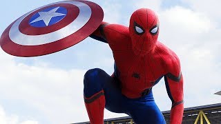 SpiderMan quotHey Everyonequot  Airport Argument Scene  Captain America Civil War  Movie CLIP HD [upl. by Helsie]