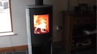 Termatech TT20R soapstone woodburning stove 834 efficient [upl. by Sands]