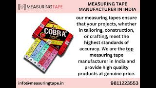 Measuring Tape Manufacturer In India [upl. by Finbar302]