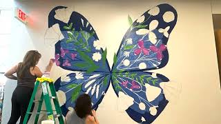 Pewaukee Lake Elementary  Spread Your Wings Mural [upl. by Aiker]