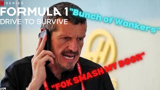 Guenther Steiner Funny Drive to Survive Moments [upl. by Natan440]