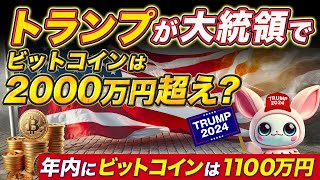 年内バブルくるぞ！！！ トランプ当選で大勝利！ １BTCが2000万円の仮想通貨バブル突入 [upl. by Ahsiri]