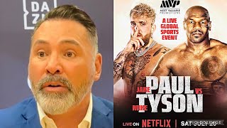 OSCAR DE LA HOYA HEATED AT MIKE TYSON VS JAKE PAUL FIGHT “JAKE NEEDS TO TAKE BOXING SERIOUS” [upl. by Muhan]