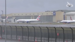 Storm Erik at London Heathrow 8219 [upl. by Reeta]