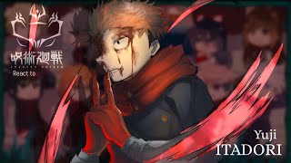 Jujutsu sorcerers react to Itadori Yuji Villain Itadori  Jujutsu kaisen  Made by Yukra [upl. by Aynotal]