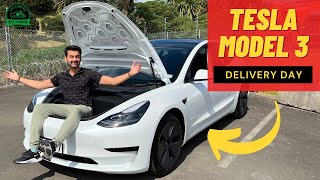 Tesla Model 3 Delivery Day Experience amp First Drive Auckland New Zealand 🇳🇿 [upl. by Llibyc950]