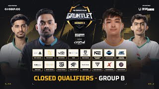 TEC GAUNTLET SEASON 2  BGMI  CLOSED QUALIFIERS GROUP B  DAY 2 ft S8ULGG TeamXSparkBGMI [upl. by Michale]