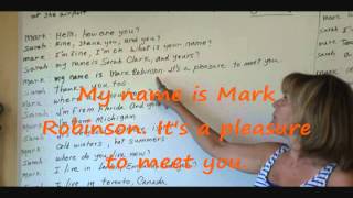 English lesson for Spanish speakers  Greetings [upl. by Melda413]