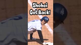 Shohei Got Back  Ohtani Beats Pickoff Move With Funshortsshohei ohtanijapan baseball [upl. by Notnirt]