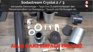 Sodastream Crystal 2  3  Demontieren  Reparieren  Reinigen  Dichtung tauschen  Einfach erklärt [upl. by Nevile]