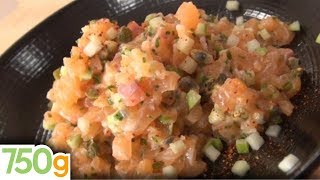 Recette du Tartare de saumon facile et rapide  750g [upl. by Welton]