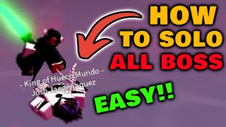 SOLO BOSS RAID  Type Soul Best Build For Boss Raid Solo Cheese EASY COMBO typesoul [upl. by Eetnod]