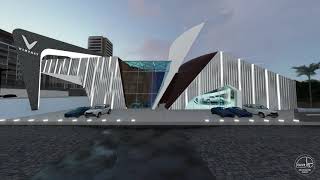 Conceptual Architectural Design 3D Animation Walkthrough for a Car Showroom by OAS Bengaluru [upl. by Rudelson]