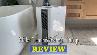 Midea Dehumidifier with Pump Review [upl. by Eirruc]