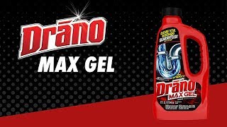 Drano Max Gel How to Unclog Drains That Have Standing Water [upl. by Aniret]