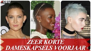 Zeer korte dameskapsels voorjaar 2018 [upl. by Nerat]