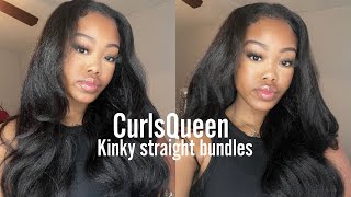 DIY Natural looking sew in on 4c HAIR CURLSQUEEN hair [upl. by Feenah]