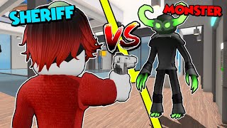 MM2 BUT THERES A MONSTER  Roblox [upl. by Erimahs134]