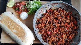 Easy Loaded Beef and Bean Burrito  Recipe Better than Taco Bell Annies Kitchen [upl. by Mcclish221]