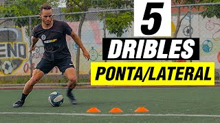 TOP 5 DRIBLES PARA PONTAS E LATERAIS  COMO MELHORAR HABILIDADE TÉCNICA [upl. by Netsryk317]