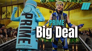 Prime Logo in the WWE Ring A Groundbreaking Moment in Advertising [upl. by Earahc]