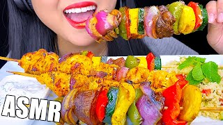 ASMR Grilled Chicken Kabobs and Veggies MUKBANG 먹방 Eating Sounds NO TALKING [upl. by Zebe]