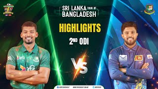 Highlights  Bangladesh vs Sri Lanka  2nd ODI [upl. by Coke637]