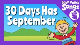 📆 30 Days Has September  learn or teach Days in the months song  the calendar song 📅 [upl. by Valentin]