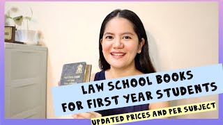 LAW BOOKS for FIRST YEAR STUDENTS  PRICES amp PER SUBJECT  Law school Philipines [upl. by Renckens]