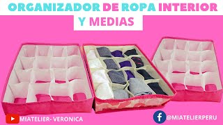 ❤ORGANIZADOR PARA ROPA INTERIOR O MEDIAS [upl. by Cath]