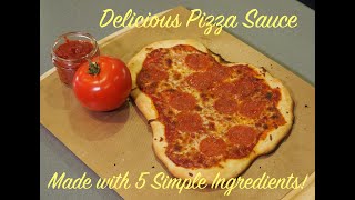 Pizza Sauce  Made with 5 Simple Ingredients [upl. by Eddra]