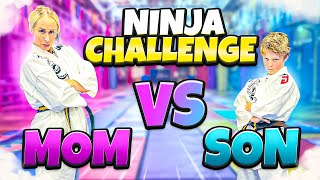 MOM vs SON NINJA CHALLENGE [upl. by Jonny]